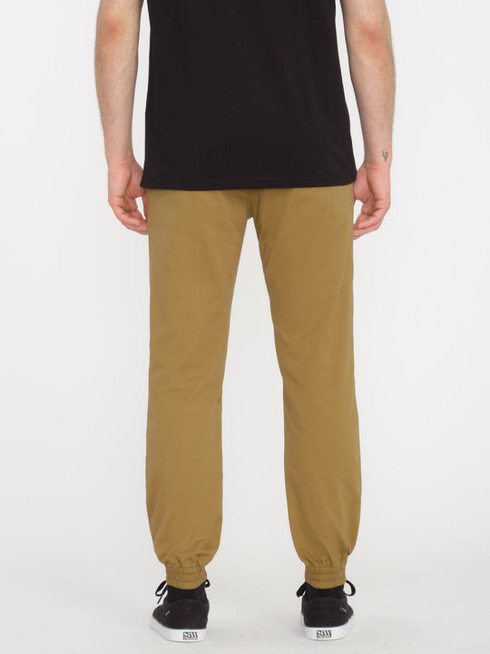 Pantalón con Cintura Elástica Frickin Slim - Dark Khaki