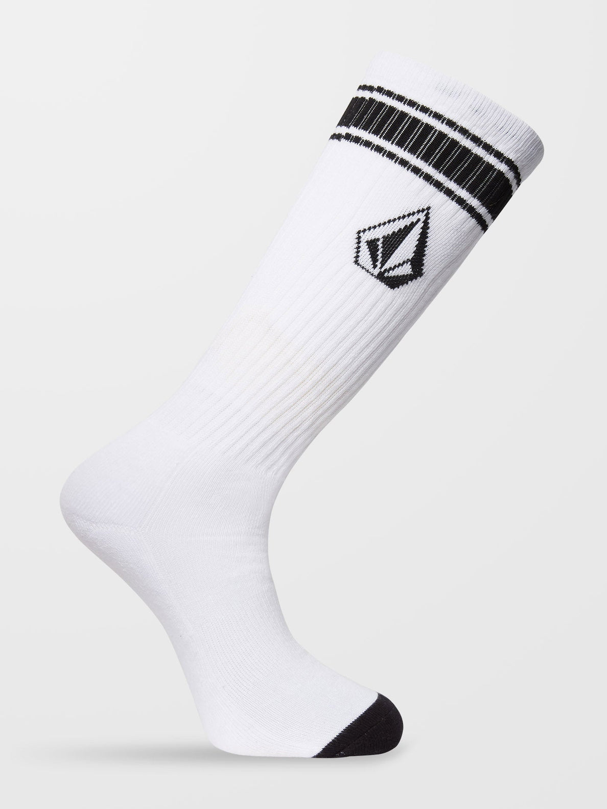 Calcetines High Stripe - White