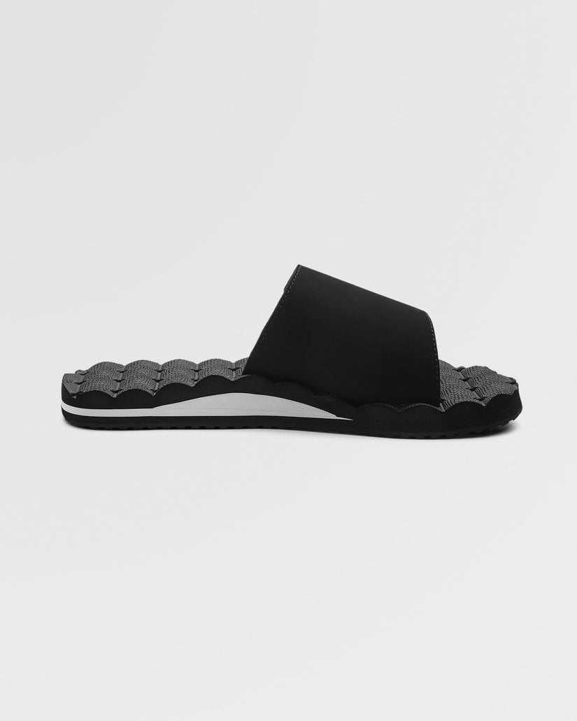 Sandalias Recliner Slide - BLACK WHITE