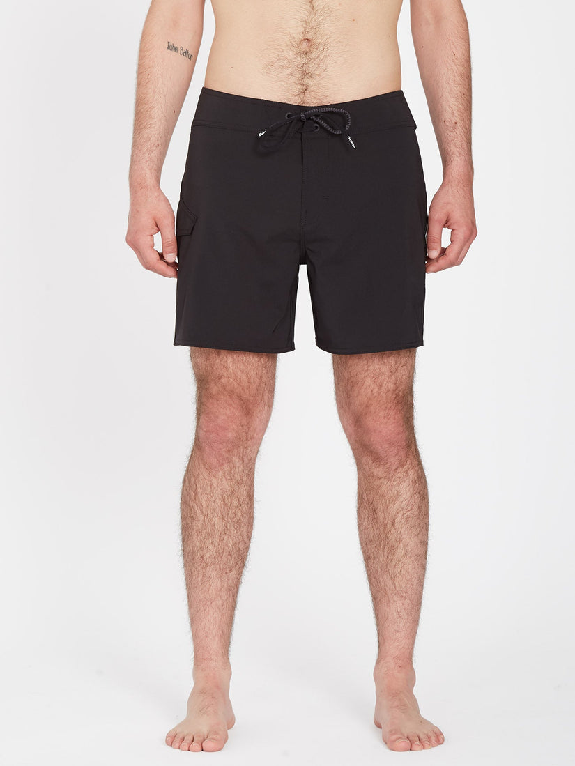 Lido Solid Mod 16" Boardshort - BLACK (A0812317_BLK) [F]