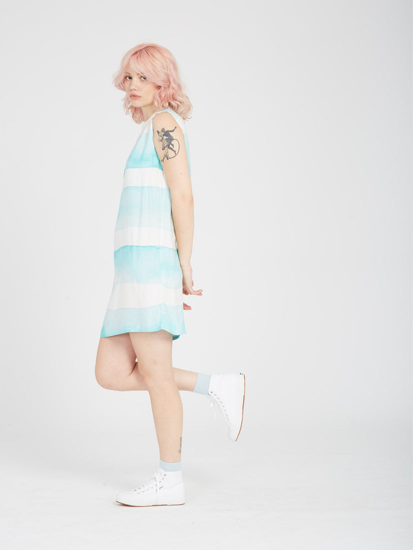 Stay Stripes Dress - PALE AQUA (B1312313_PAQ) [2]