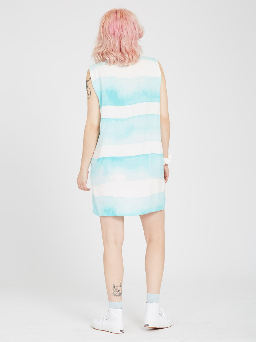 Stay Stripes Dress - PALE AQUA (B1312313_PAQ) [B]