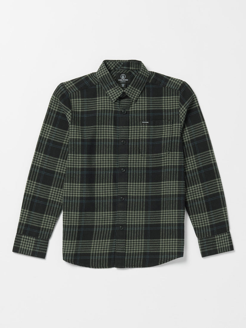 CADEN PLAID LS (C0532303_BLK) [F]