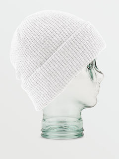 Waffle Patch Beanie - WHITE (K5852206_WHT) [B]